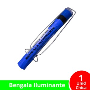 BENGALA ILUMINANTE CHICA AZUL x 1u